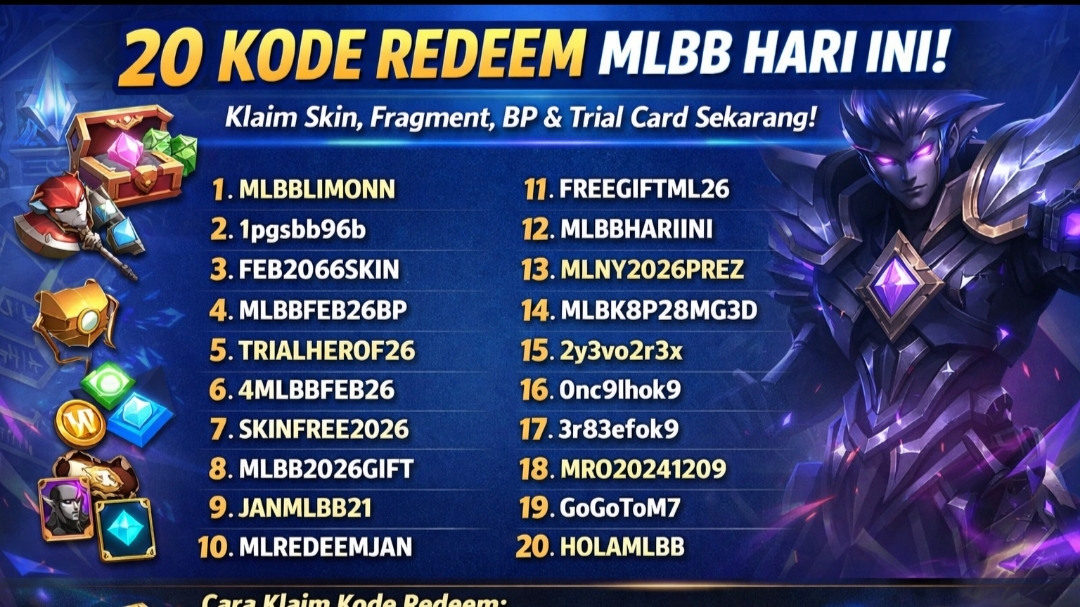 Klaim Kode Redeem MLBB Terbaru 10 Februari 2026 | Eksisjambi